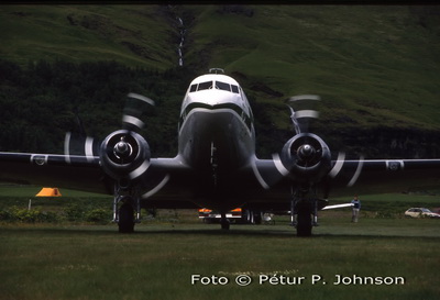 TF-NPK í Múlakoti 1988. Foto © Pétur P. Johnson.